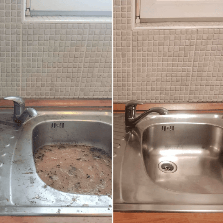 Kuhinja — prije i poslije čišćenja, Dugo Selo